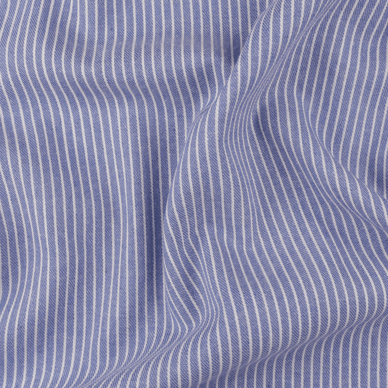 Lys Blå Striper - Polycotton