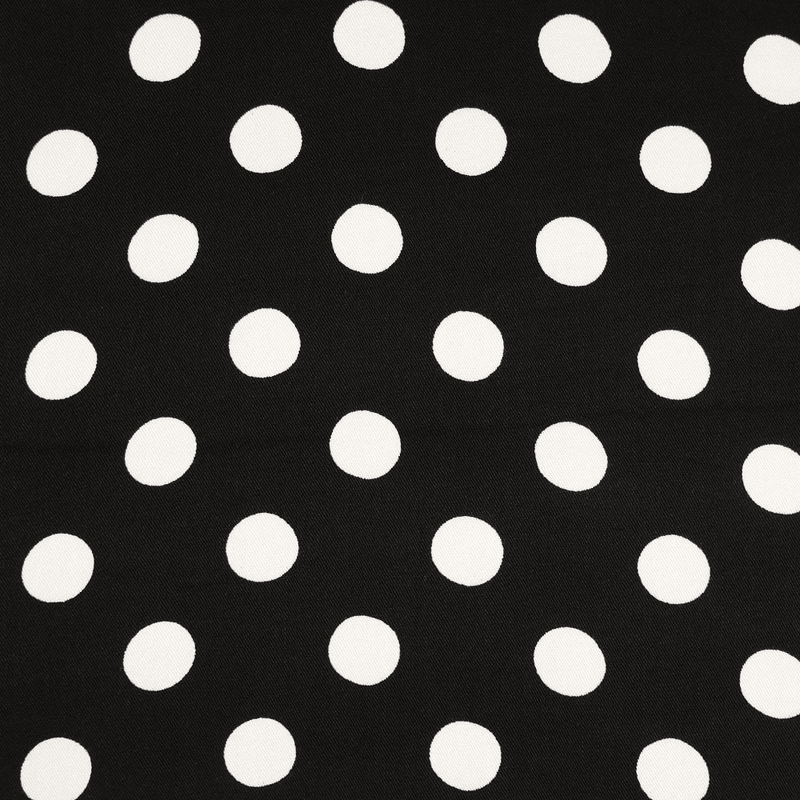 Dots Sort - Viskose  Twill