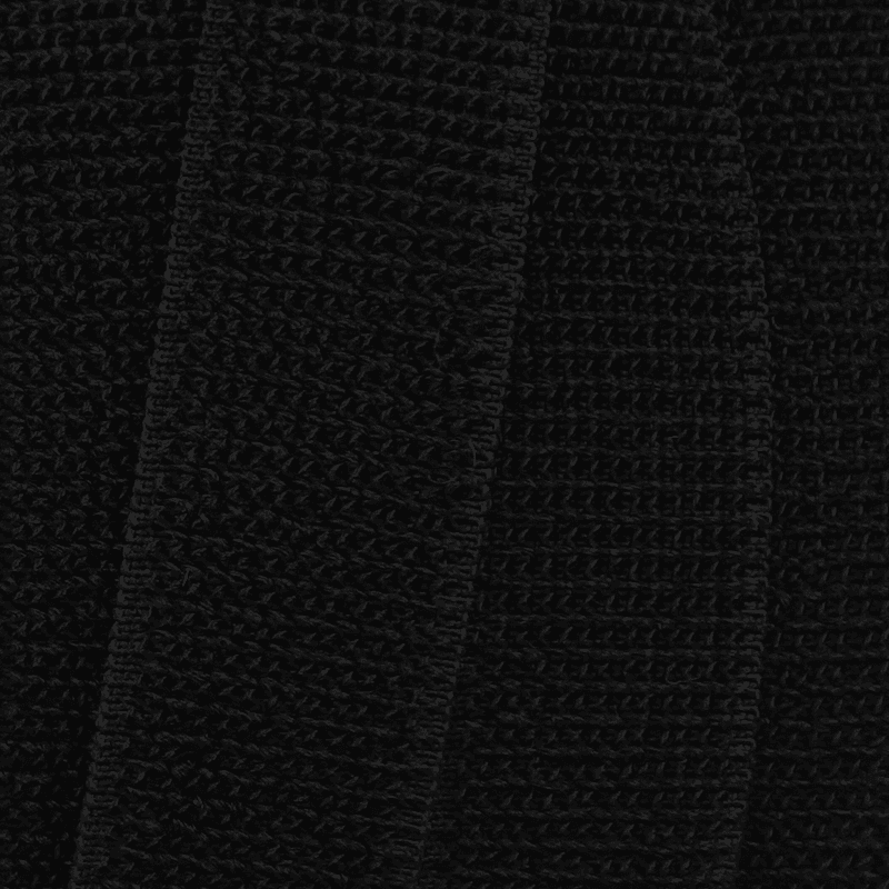Sort Elastisk Borrelås 25 mm - LOOP 2 m