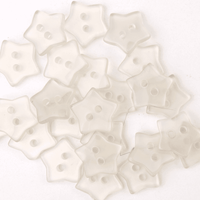 Hovedbilde Stjerne Blank - 12 mm Resin Knapp
