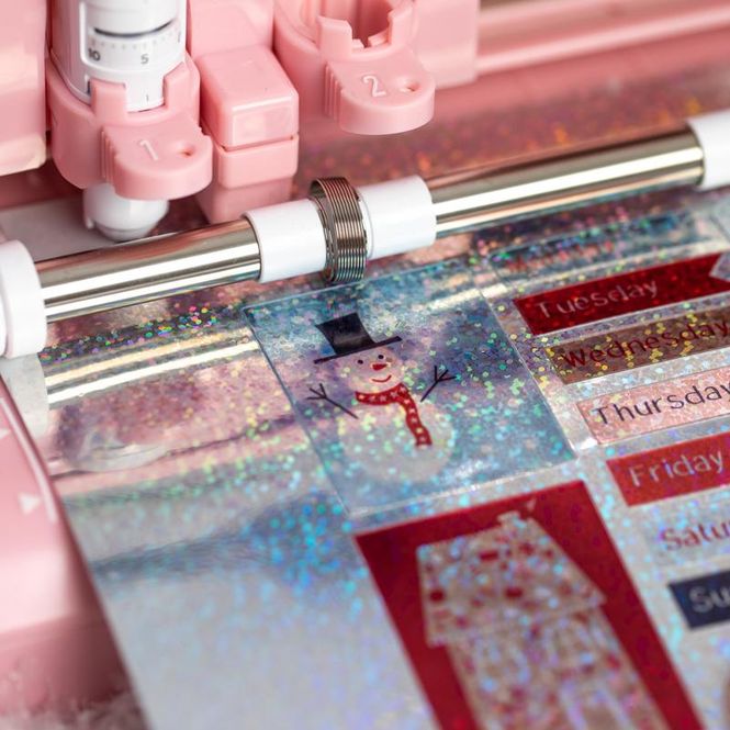 Hovedbilde Silhouette Printable Holographic Dot Stickers