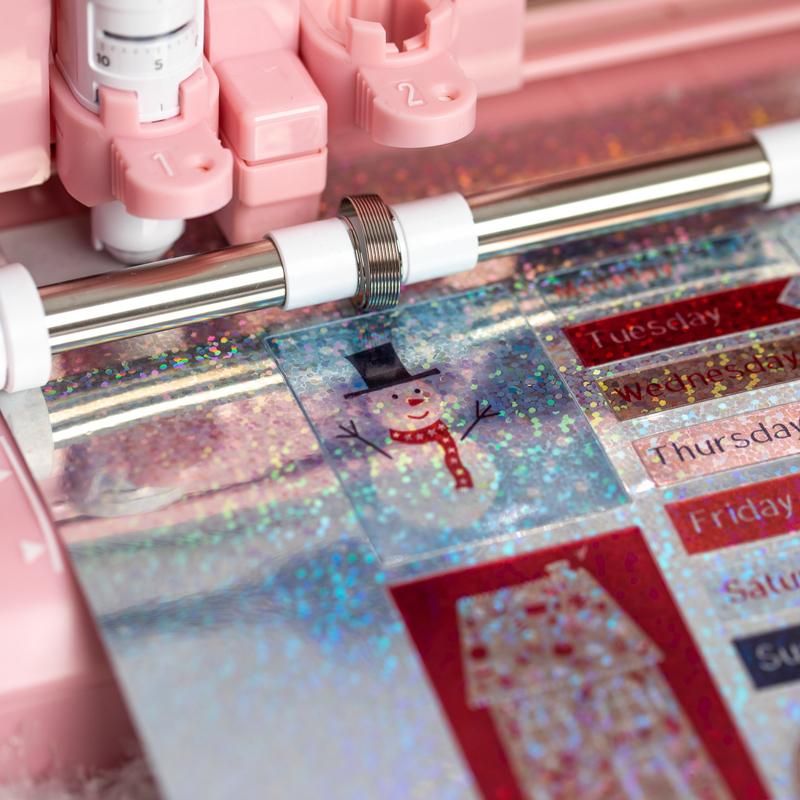 Silhouette Printable Holographic Dot Stickers