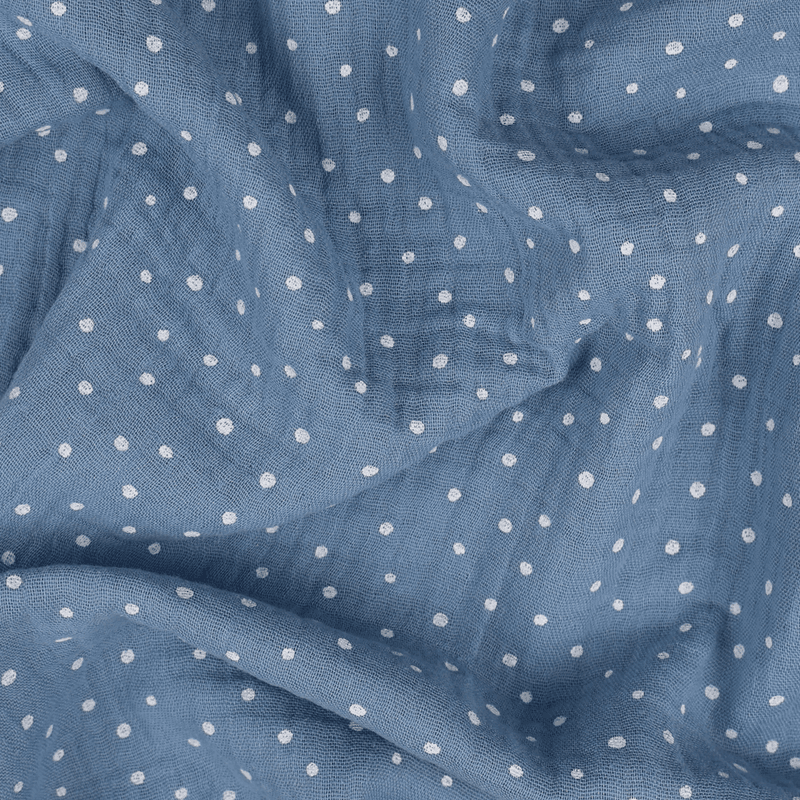 Dots Himmelblå - Musselin