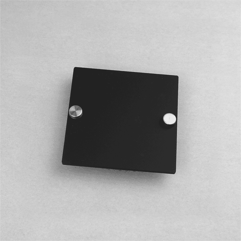 Dørskilt Sort 10x10cm