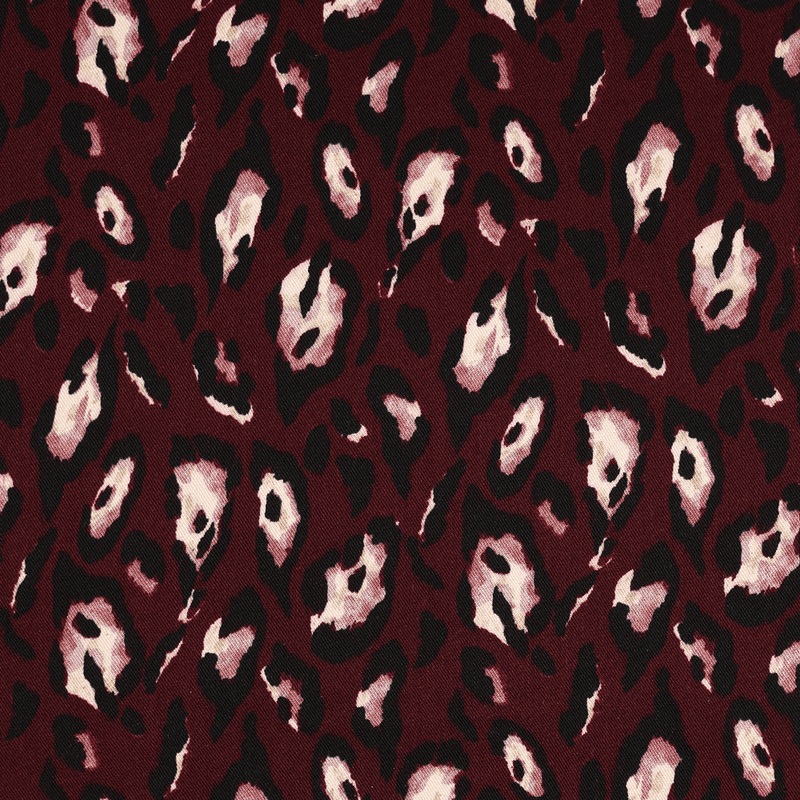 Leo Bordeaux - Viskose Twill