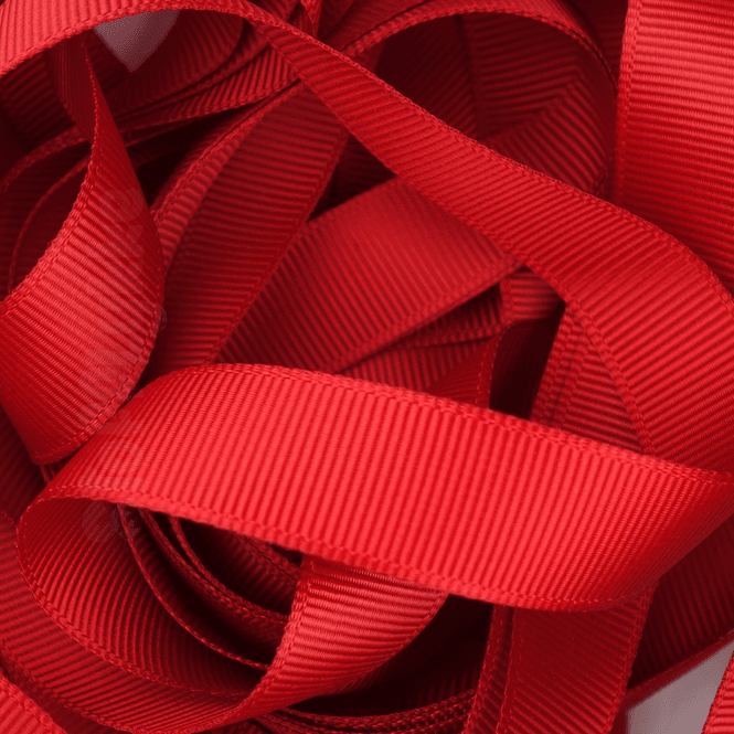 Hovedbilde Rød - Grosgrainbånd 15 mm (250)