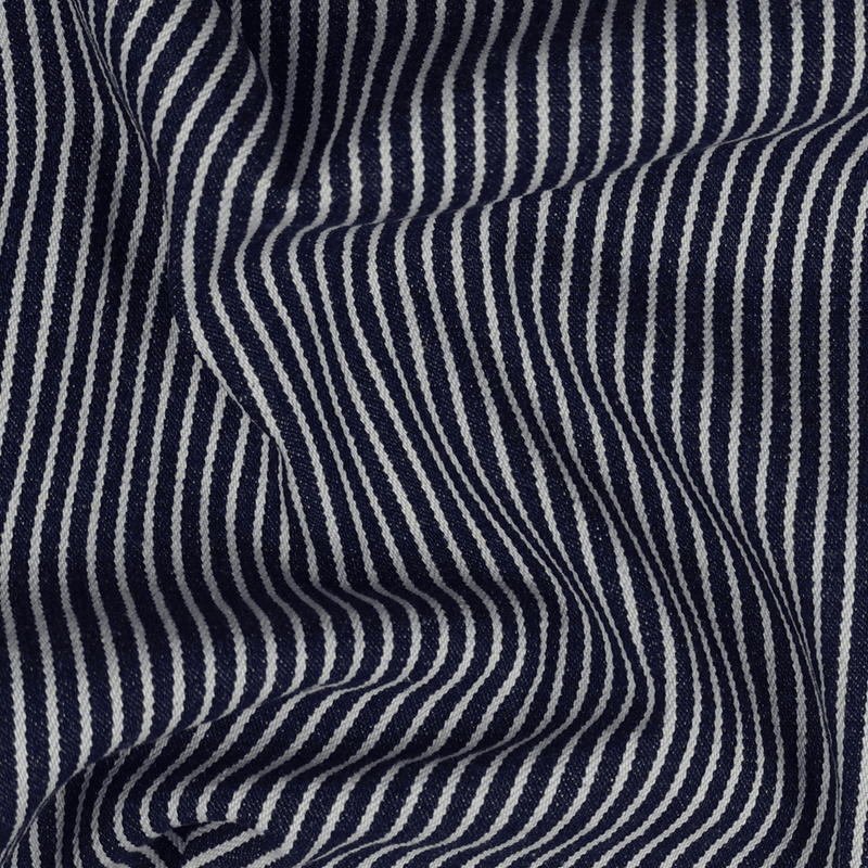 Stripy Mørk Blå - Stretchdenim