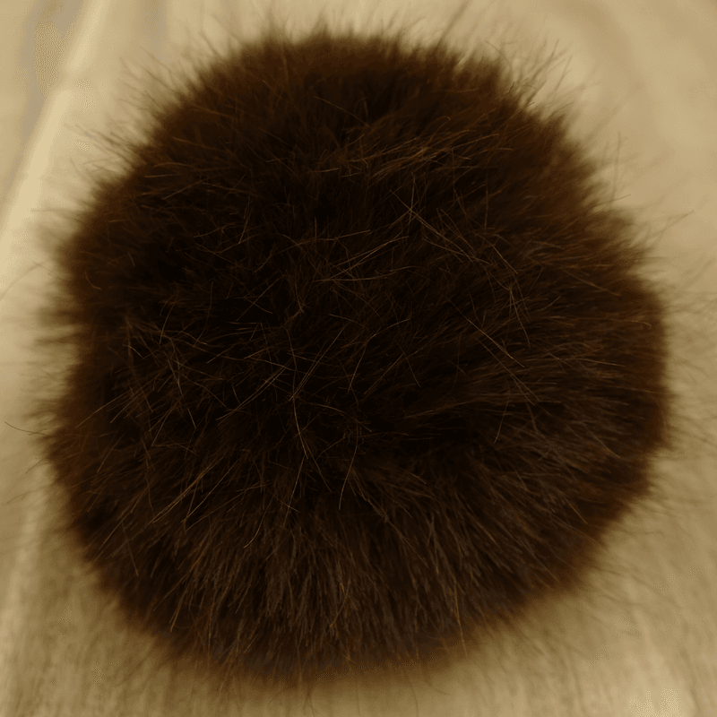 Brun Pelsdusk - 8 cm
