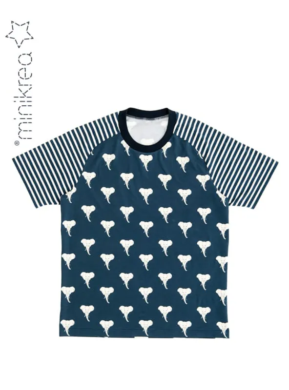 Raglan T-Skjorte Barn og Herre - Minikrea 66220