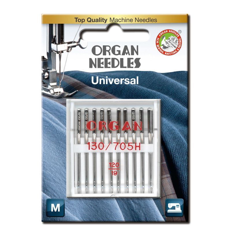 Organ Symaskinnåler Universal 120 10pk