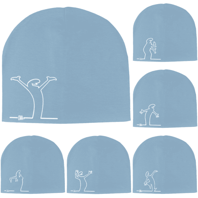 Babyblå Streken - Lue