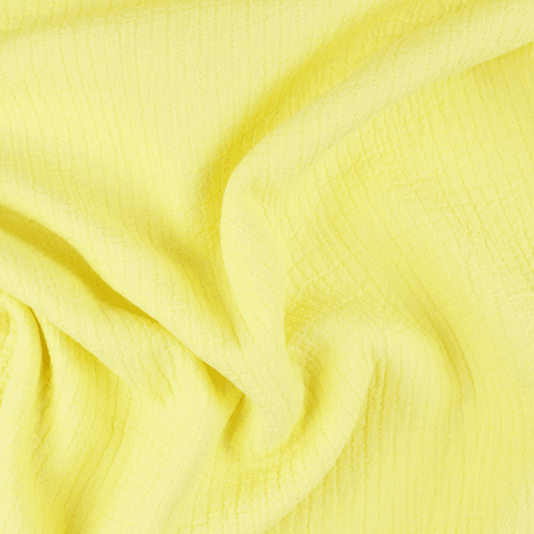 Gul - Seersucker Bomull