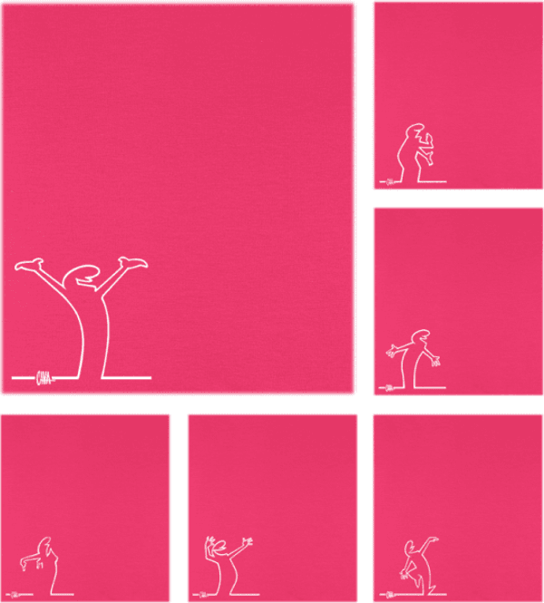 Hovedbilde Mørk Rosa Streken - Hals