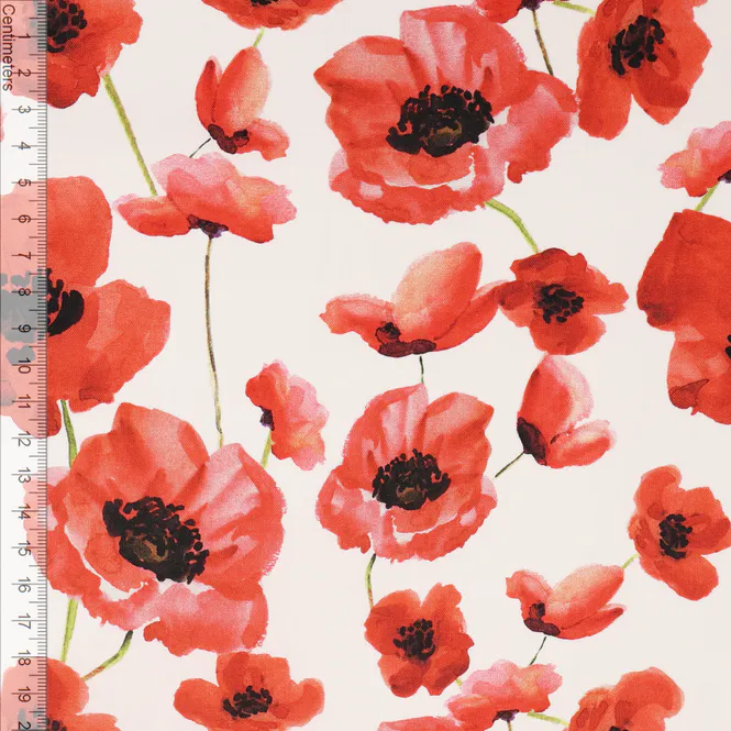 Hovedbilde Scarlet Poppies - Fast Bomull