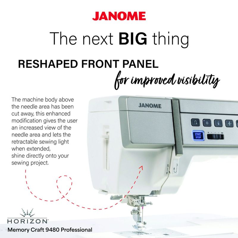 Janome Horizon Memory Craft 9480 QC Professional DEMOmaskin