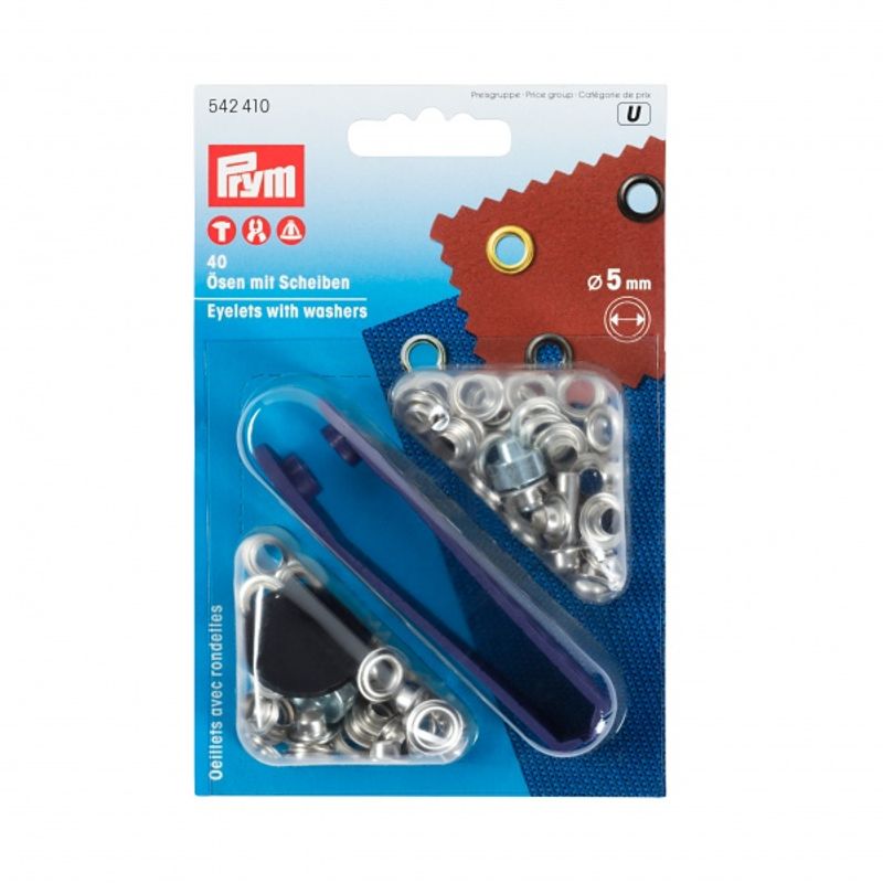 Maljer Sølv 5 mm 40 stk - Prym