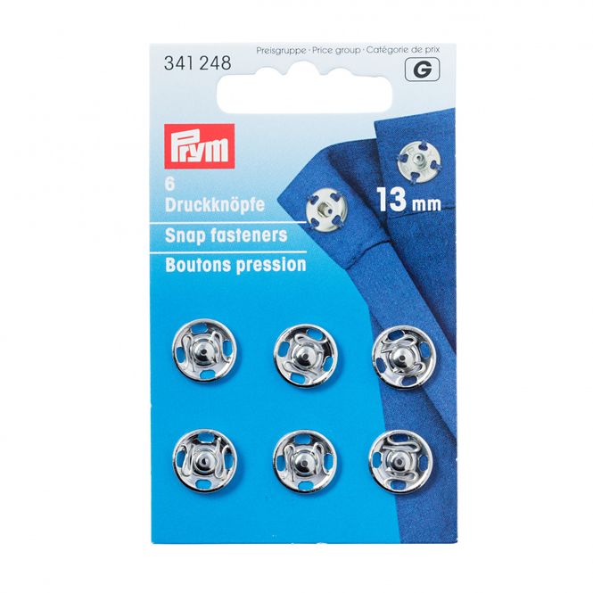 Hovedbilde Prym Trykknapp 13mm Sølv