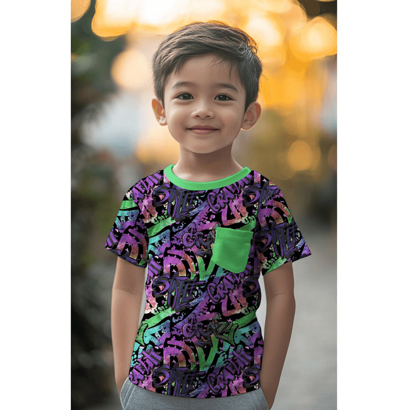 Graffiti Street Style Fuksia - Jersey