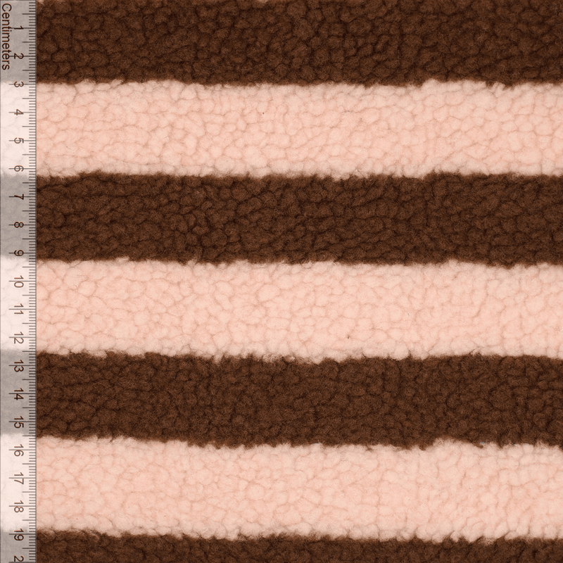 Stripe Rosa/Brun - Teddy