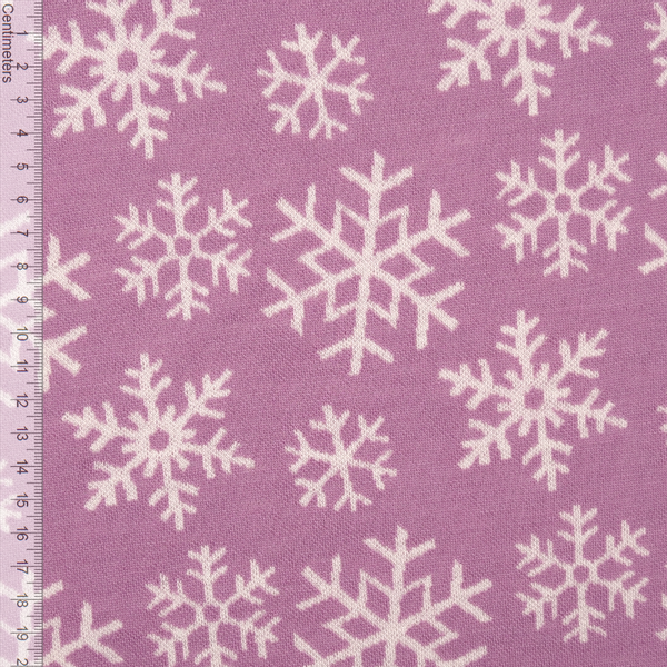 Snøfnugg Mauve - Merinoull