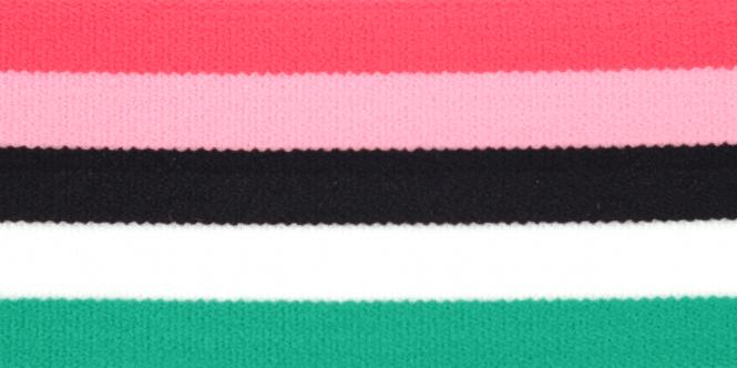 Hovedbilde Stripe Grønn/Rosa/Sort - Strikk 40 mm