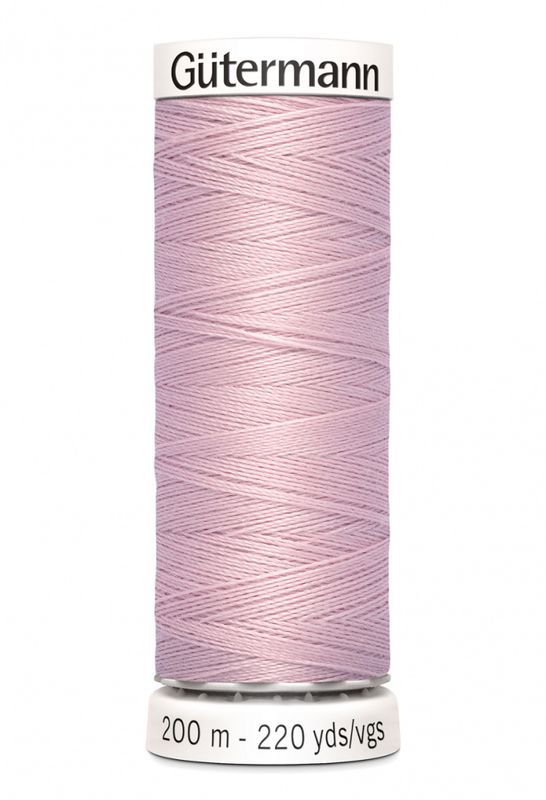 Lys Støvrosa 662 - Polyester Sytråd 200 m