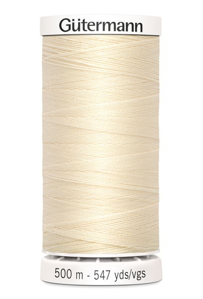 Mørk Krem 414 - Polyester Sytråd 500 m