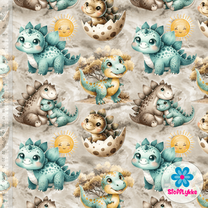 Hovedbilde Dino Family Beige - Jersey