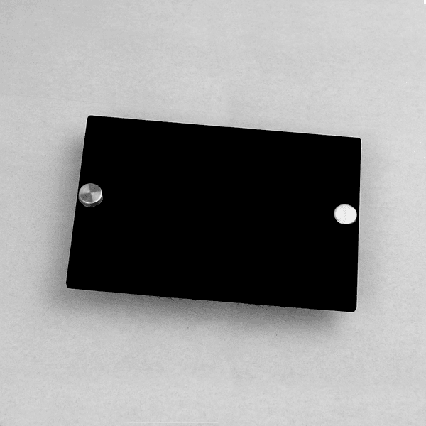 Dørskilt Sort 10x15cm