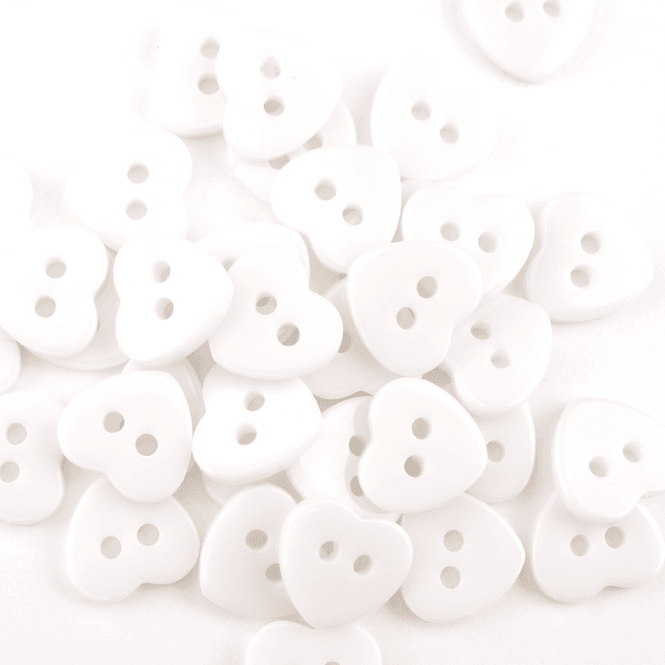 Hovedbilde Minihjerte - 12 mm Resin Knapp