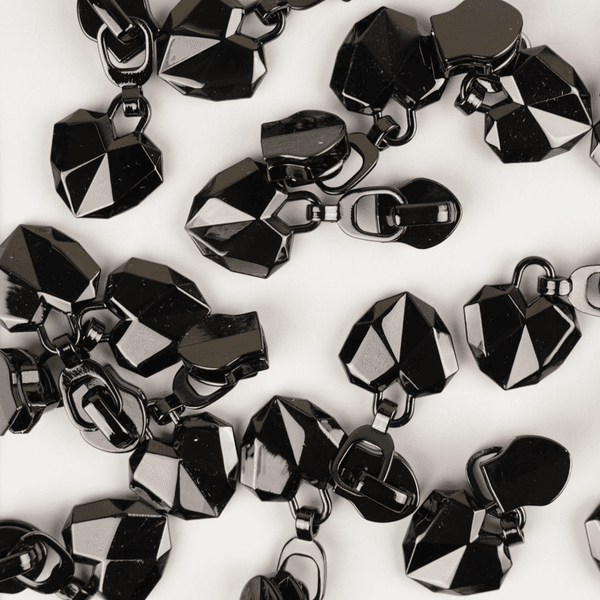 Geometric Heart Gunmetal Glider #5