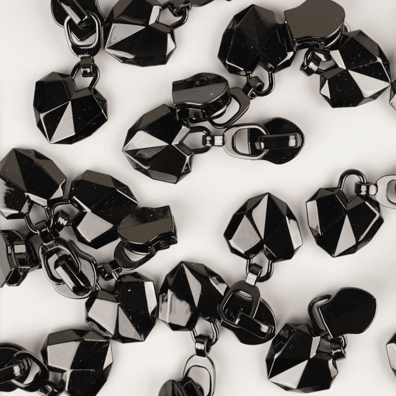 Geometric Heart Gunmetal Glider #5