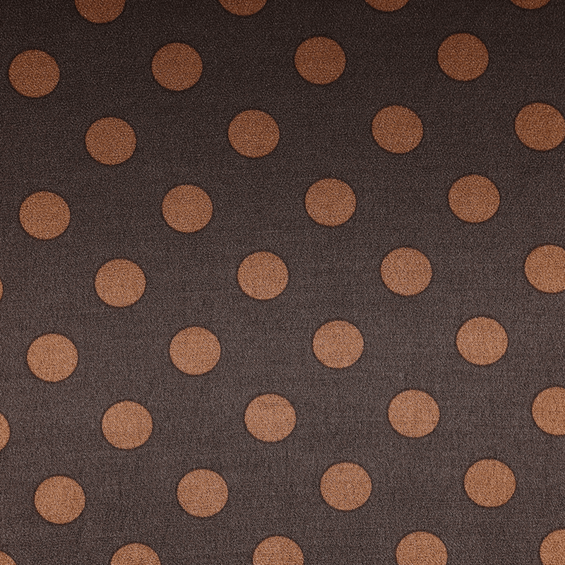 Dots Brun - Viskosesateng