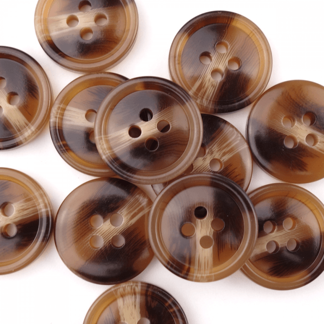 Hovedbilde Uranus Brun - 18 mm Resin Knapp