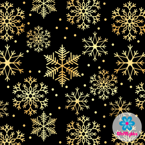 Hovedbilde Snowflake Black/Gold - French Terry