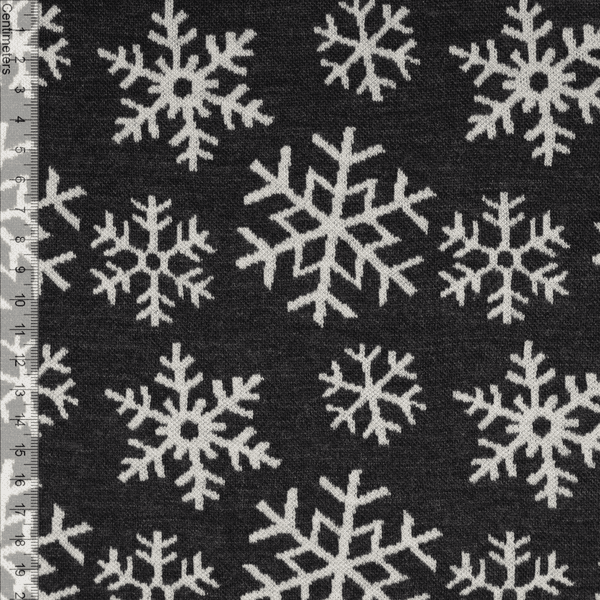 Snøfnugg Mørk Gråmelert - Merinoull