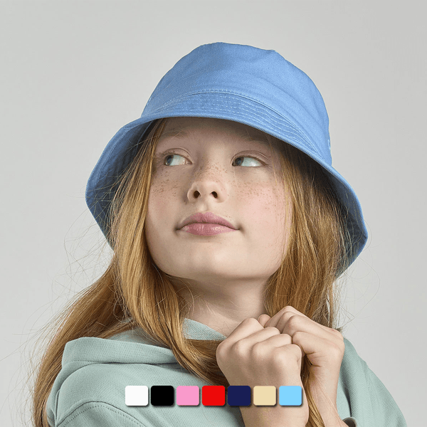 Bøttehatt Barn m/brodering