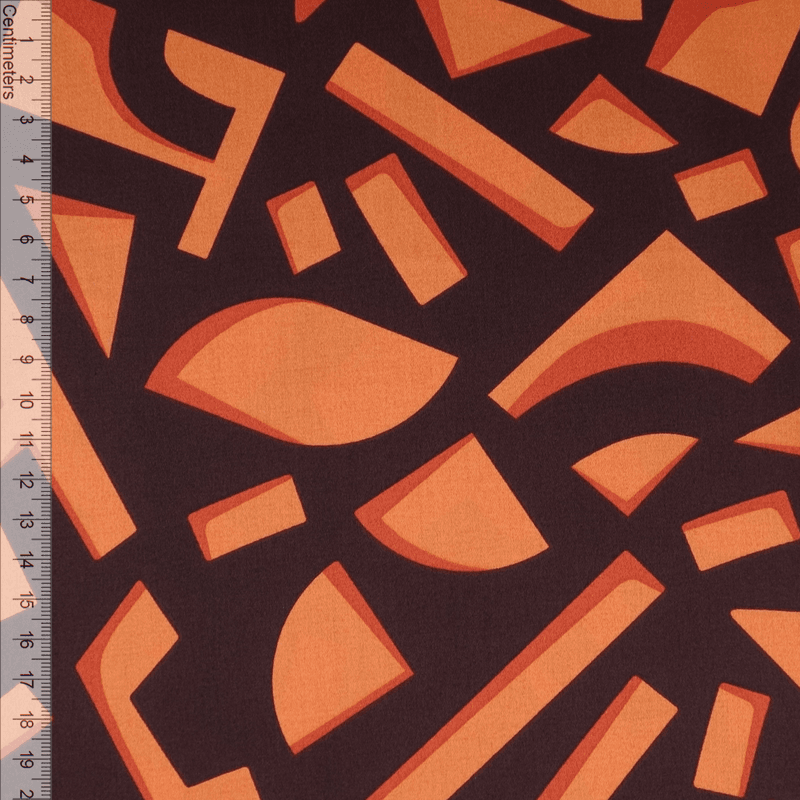 Orange Figures - Bomullssateng