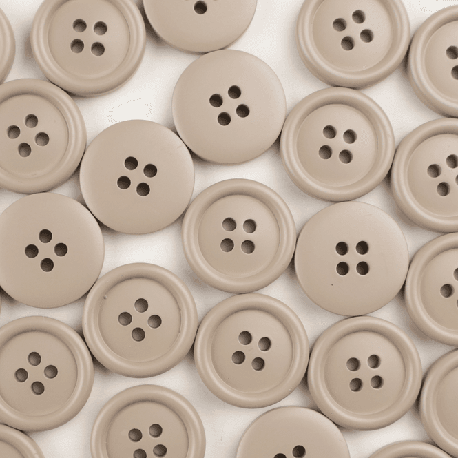 Hovedbilde Madrid Sand - 18 mm Resin Knapp