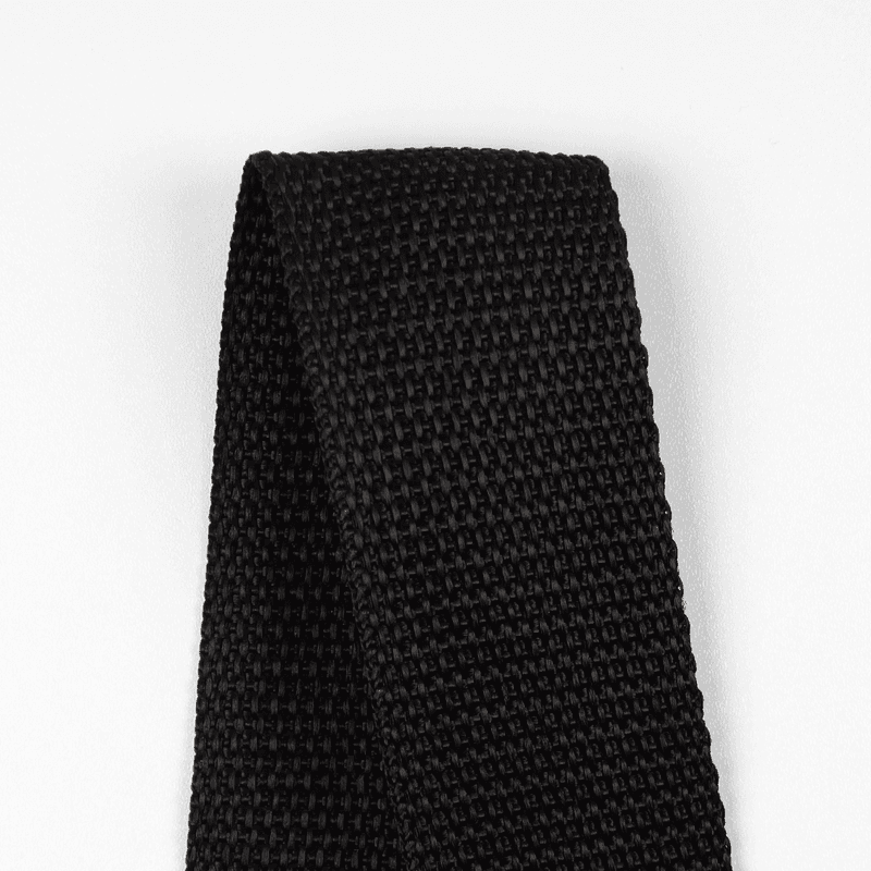 Sort - Vevd Bånd Polyester 40 mm (569)