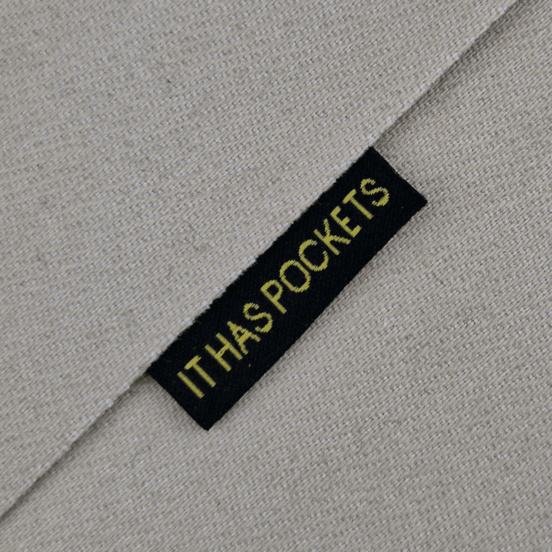 IT HAS POCKETS - Sort merkelapp 5 stk