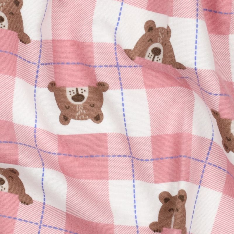 Peek-a-boo-Bear Rosa - Flanell