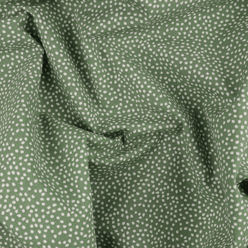 Dots Green - Fast Bomull