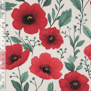 Hovedbilde Valmuedr&oslash;m Hvit - Fast Bomull