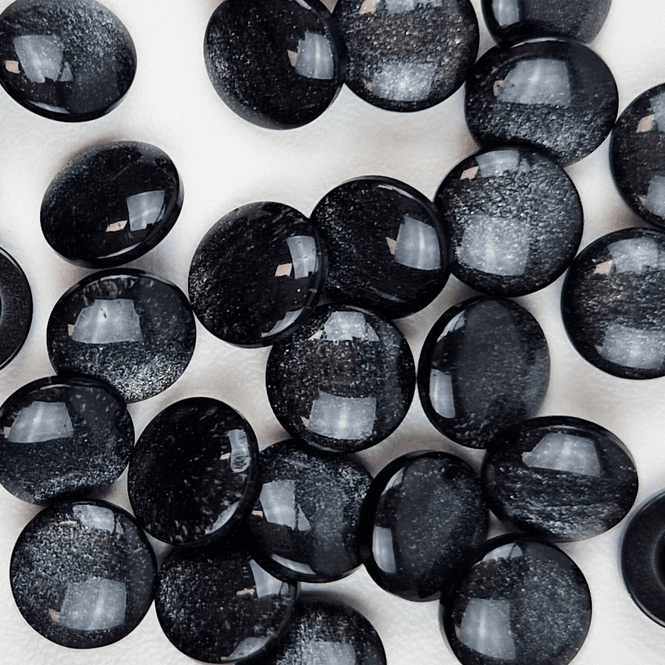 Hovedbilde Divine Sort - 11 mm Resin Knapp