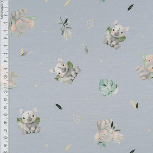 Hovedbilde Jungeldyr Bl&aring; - Bambusjersey