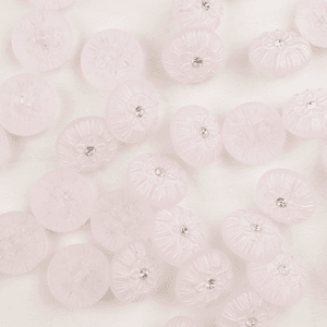 Hovedbilde Soft Bloom Rose - 13 mm Resin Knapp