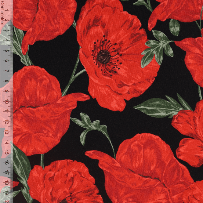 Hovedbilde Poppy Scarlet - French Terry