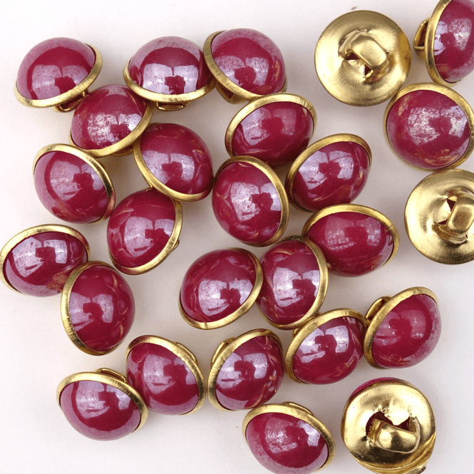 Hovedbilde Perle Berry - 10 mm Metall Knapp