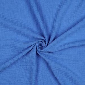 Hovedbilde Himmelbl&aring; - &Oslash;kologisk Musselin